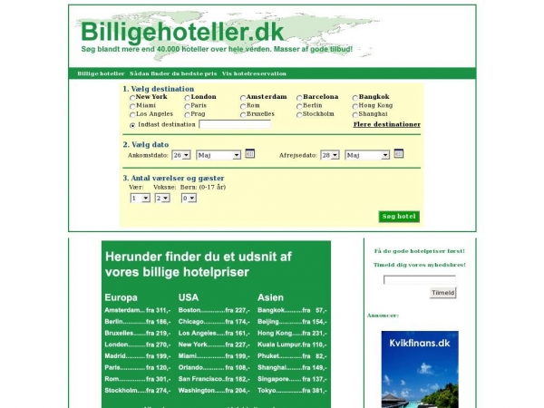 billigehoteller.dk