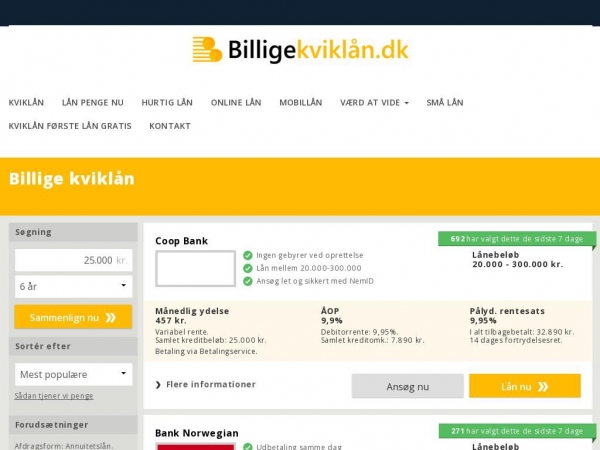 billigekviklaan.dk