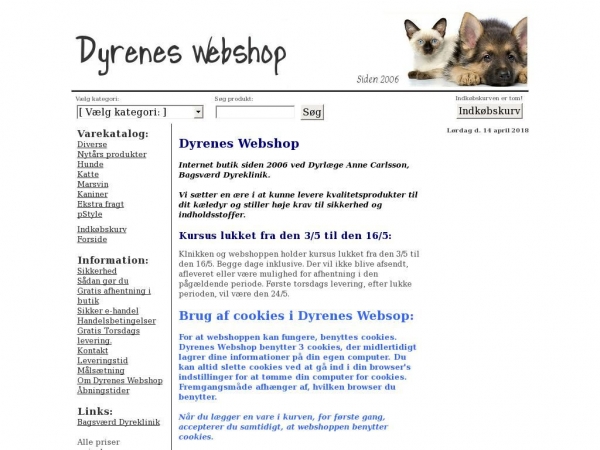 dyreneswebshop.dk