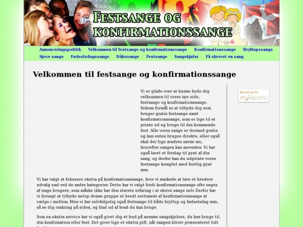 festsangeogkonfirmationssange.dk