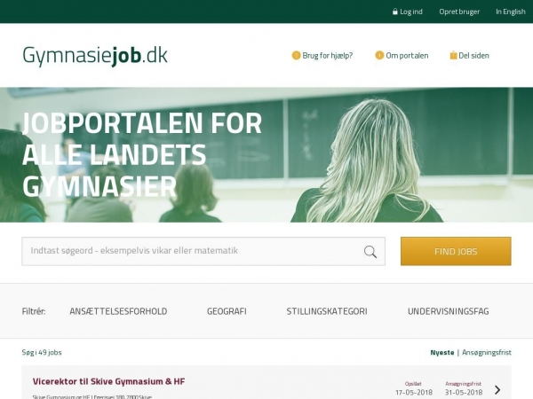 gymnasiejob.dk