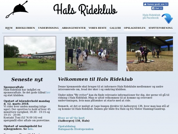 halsrideklub.dk