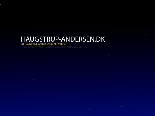 haugstrup-andersen.dk