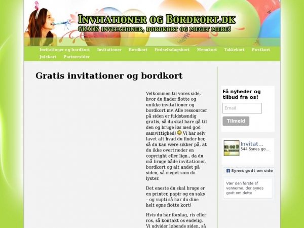 invitationerogbordkort.dk