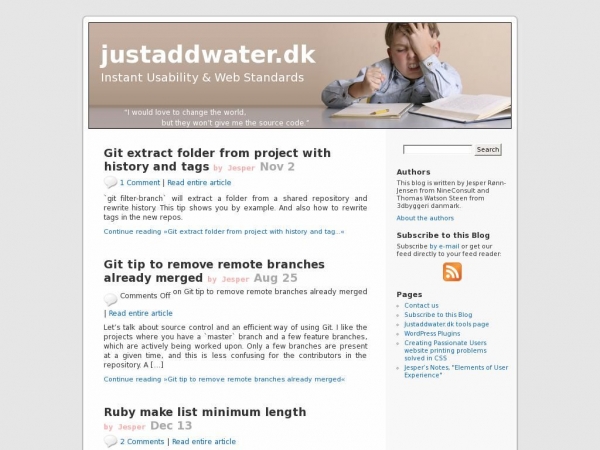 justaddwater.dk