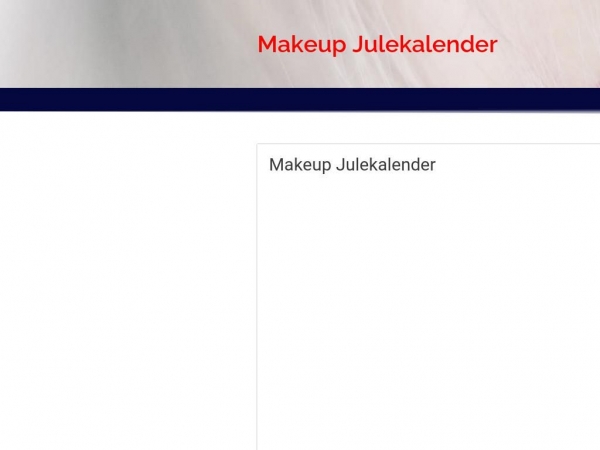 makeup-julekalender.dk