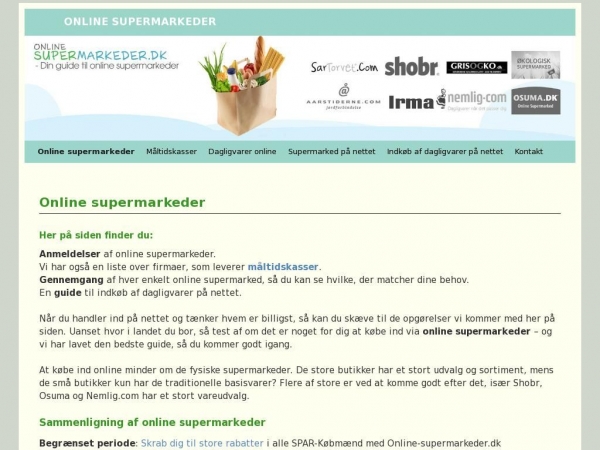 online-supermarkeder.dk