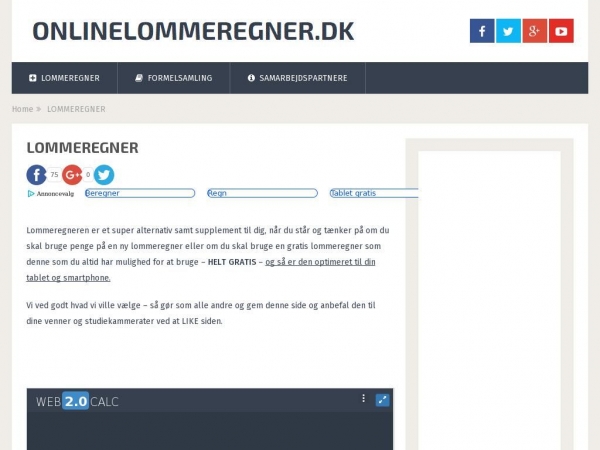 onlinelommeregner.dk