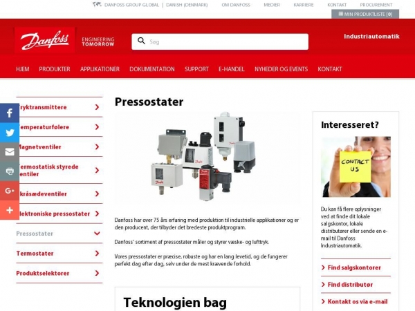 pressostat.dk