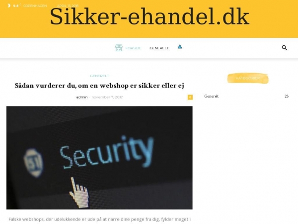 sikker-ehandel.dk