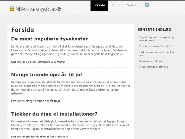 sikkerhedssystem.dk