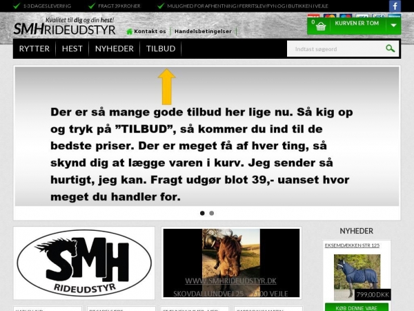 smhrideudstyr.dk