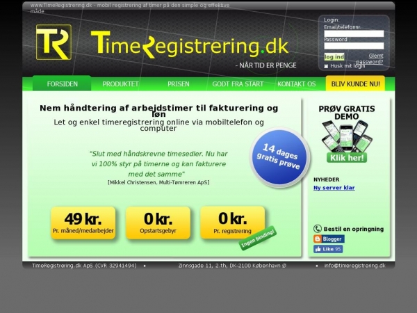 timeregistrering.dk