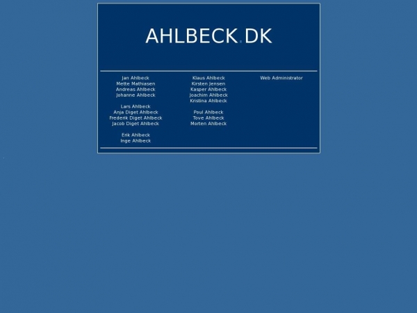 ahlbeck.dk