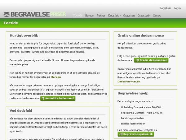 begravelsepriser.dk