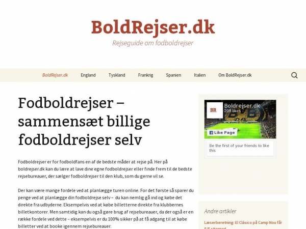 boldrejser.dk