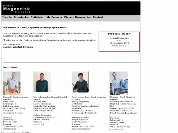 danskmagnetiskforening.dk