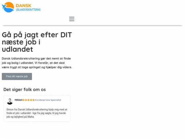 danskudlandsrekruttering.dk