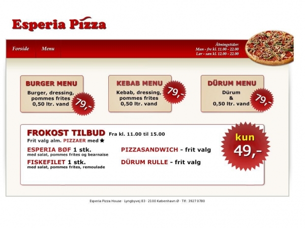 esperia-pizzahouse.dk