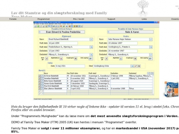 familytreemaker.dk
