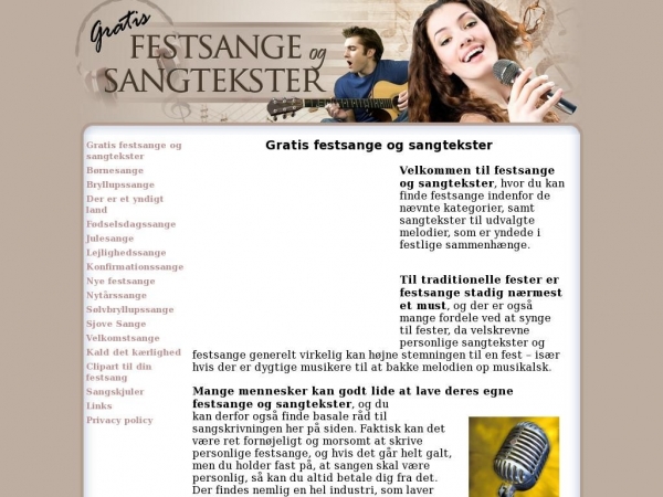 festsangeogsangtekster.dk
