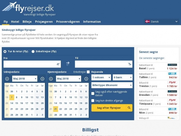 flyrejser.dk