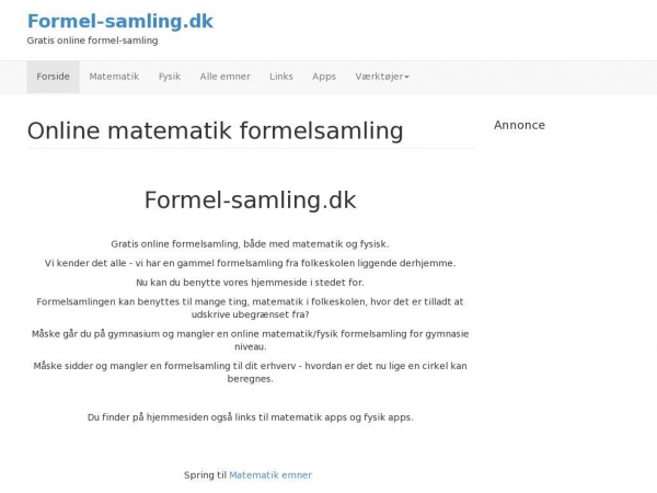 formel-samling.dk