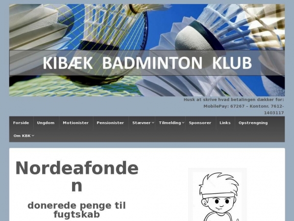 kibaek-badmintonklub.dk