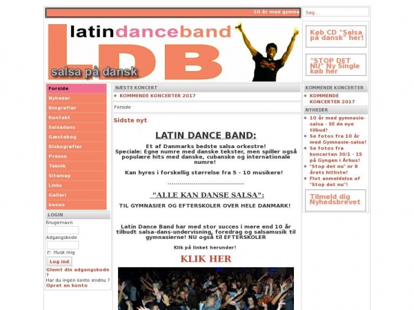 latindanceband.dk