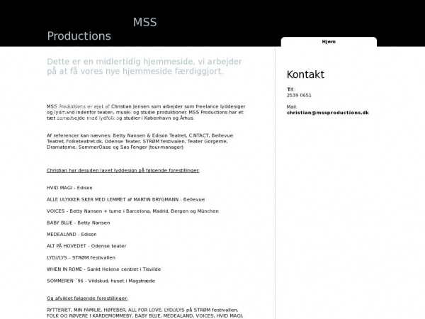 mssproductions.dk