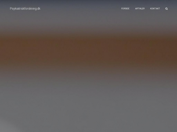 psykiatriskforskning.dk