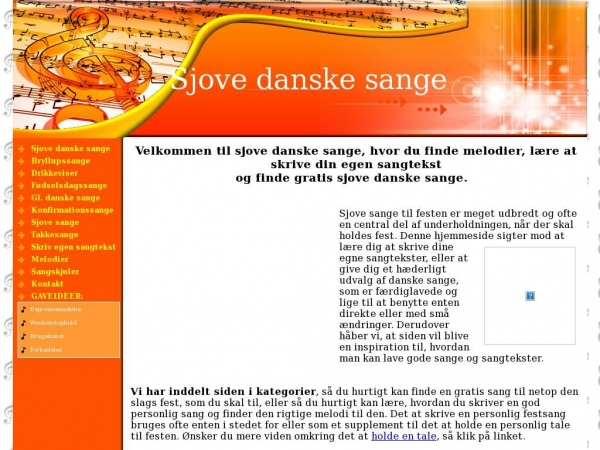 sjovedanskesange.dk