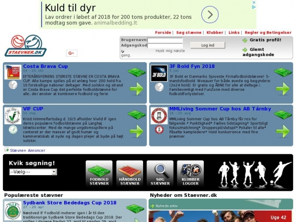 staevneinfo.dk