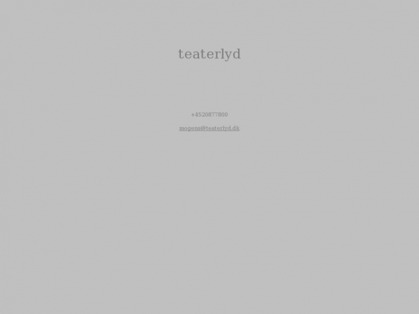 teaterlyd.dk