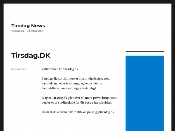 tirsdag.dk
