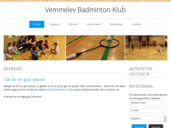 vemmelevbadmintonklub.dk